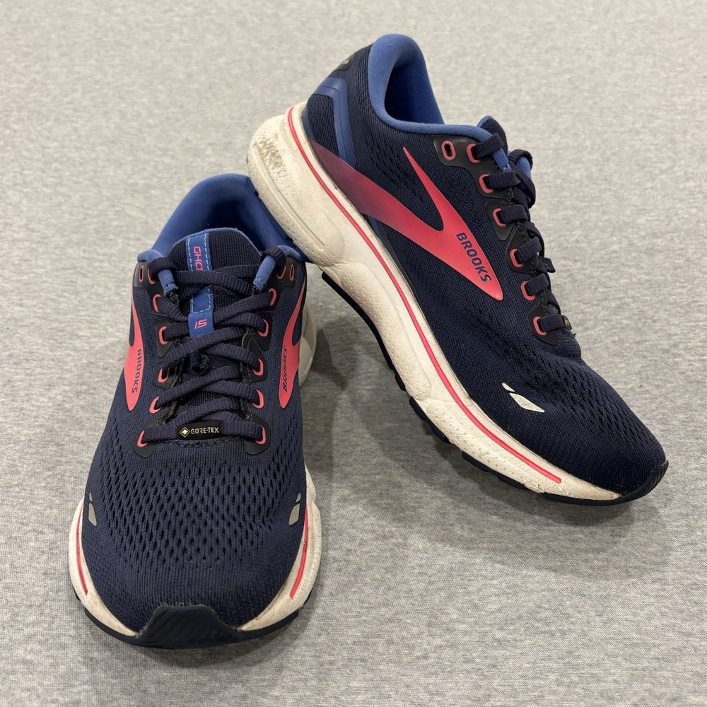 Brooks Ghost 15 Gore-Tex Running Shoes Women's Size 8.5 Blue/Pink 1203821B460